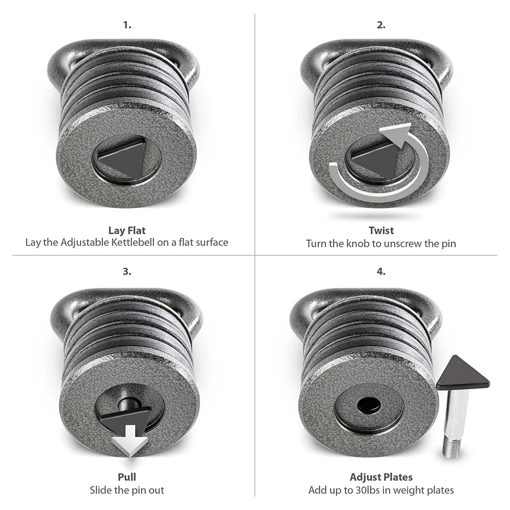 Apex by  Adjustable Cast Iron Kettlebell APKB-5009